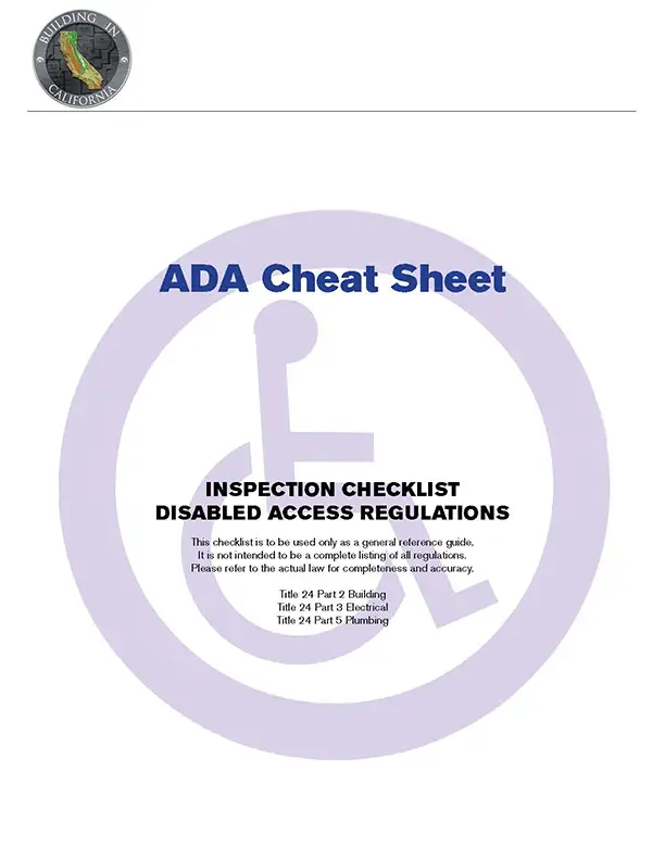 ADA Inspections Checklist