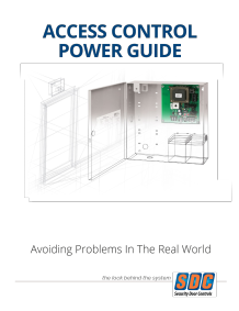 Access Control Power Guide Cover